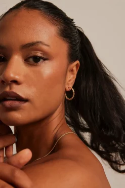 Humble + Heart Stardust Hoop Gold Small Earrings