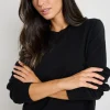 By Rosa. Staycation Black Fine Gauge Cashmere Blend Knit Jumper