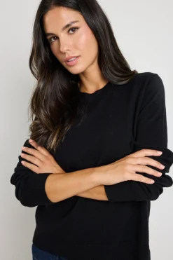 By Rosa. Staycation Black Fine Gauge Cashmere Blend Knit Jumper