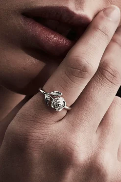 Stolen Girlfriends Club Stem Rose Ring EOL