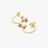 Stolen Girlfriends Club Stolen Star Anchor Sleeper Earrings 18ct Gold Plated