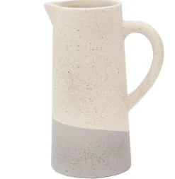 Le Forge Stone Grey Tall Speckled Water Jug