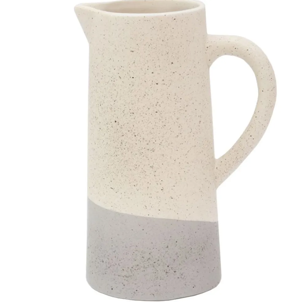 Le Forge Stone Grey Tall Speckled Water Jug