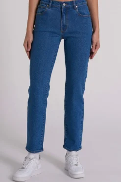 Abrand Jeans 95 Stovepipe Liliana Blue Slim Mid Rise Denim Jean