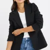 Stories be Told Suave Black Fitted Short Blazer