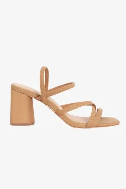 Nude Suki Strappy Mid Heel