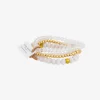 Lindi Kingi Summer Cream and Gold Bracelet Set