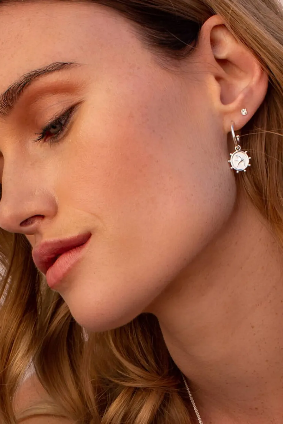 Murkani Swallow Sterling Silver Hoops EOL Earrings