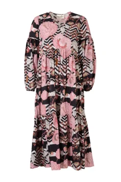 Curate Swept Away Pink Floral Midi Dress