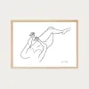 Wild u0026 Salty Take A Cuttercup Moment Lying Lady A3 Print Pine Frame