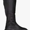 Minx Taylor Hi Zip Up Black Leather Boot