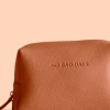 No Bad Days Terracotta Vegan Leather Beauty Bag
