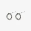 Pilgrim Tessa Preciosa Crystals on Small Silver Circle EOL Studs