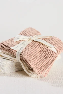 Bianca Lorenne Textured Lavette Petal Wash Cloths Set of 3