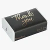 Huxter Thank You Grey Rose Gold Foil Basil Lime Mandarin Soap