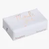 Huxter Thank You White Rose Gold Foil Lemongrass Wrapped Soap Bar