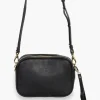 Federation The All Times Black Leather Cross Body Gold Hardware Bag