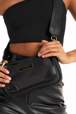 Nakedvice The Hunter Gold Hardware Black Nylon Bag