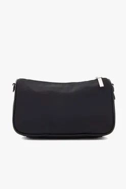 Nakedvice The Hunter Silver Hardware Black Nylon Bag