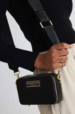 Nakedvice The Lexie Gold Hardware Black Nylon Bag