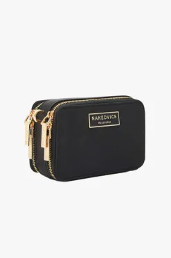 Nakedvice The Lexie Gold Hardware Black Nylon Bag