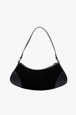 Nakedvice The Reggie Black Suede Leather Shoulder Bag