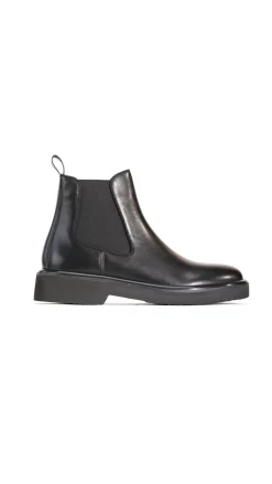 EOS Thea Black Chelsea Elastic Ankle Boot