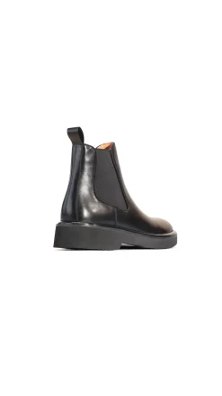 EOS Thea Black Chelsea Elastic Ankle Boot