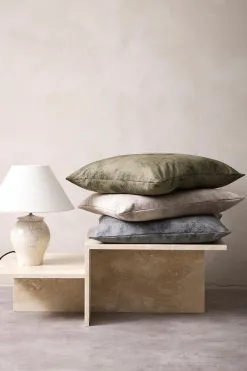 Baya Theo Trout Velvet Feather Inner 60x60cm Cushion