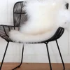 Home Lab Tibetan Lamb Fur Rug Ivory 60 X 90cm