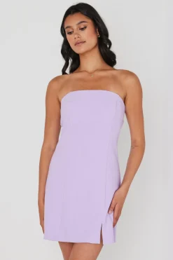 Georgia Mae Tijuana Lilac Structured Removeable Strap Mini Dress
