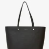 Saben Tilbury Black + Chain Print Leather Shoulder Bag