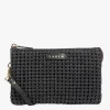 Saben Tilly Black Fine Braid Crossbody Bag