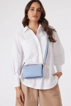 Saben Tilly Hydrangea Leather Crossbody Bag