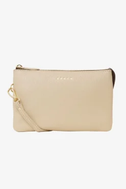 Saben Tilly Multi Pocket Biscotti Leather Crossbody Bag