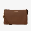 Saben Tilly Multi Pocket Nutshell Leather Crossbody Clutch