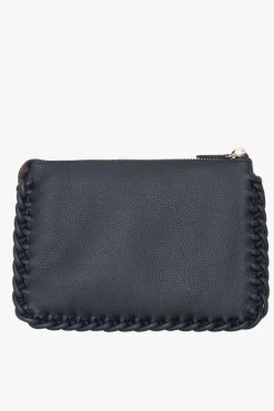 Saben Tilly's Big Sis Black Plait Edge Crossbody Bag