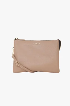 Saben Tilly's Big Sis Taupe Leather Crossbody Bag