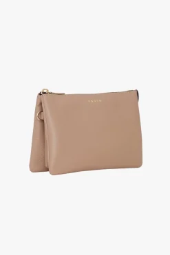 Saben Tilly's Big Sis Taupe Leather Crossbody Bag