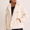 Among the Brave Truthful Pumice Cord Longline Shacket