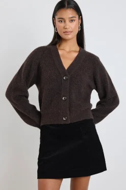 Among the Brave Valid Black Cord Mini Skirt