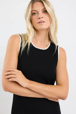 Stories be Told Vanity Black Rib Sleeveless Knit Maxi Dress