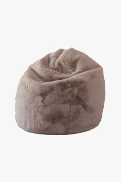 Home Lab Vegan Fur Bean Bag Pewter