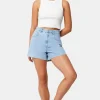 Abrand Jeans Venice Kendall Blue Cut Off Denim Short