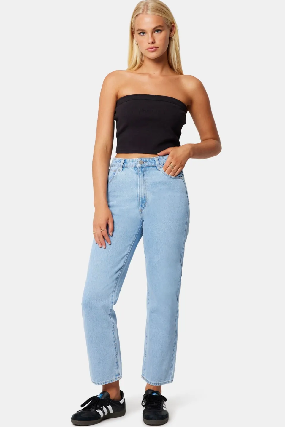 Abrand Jeans Venice Kendall Vintage Blue Straight Denim Jean