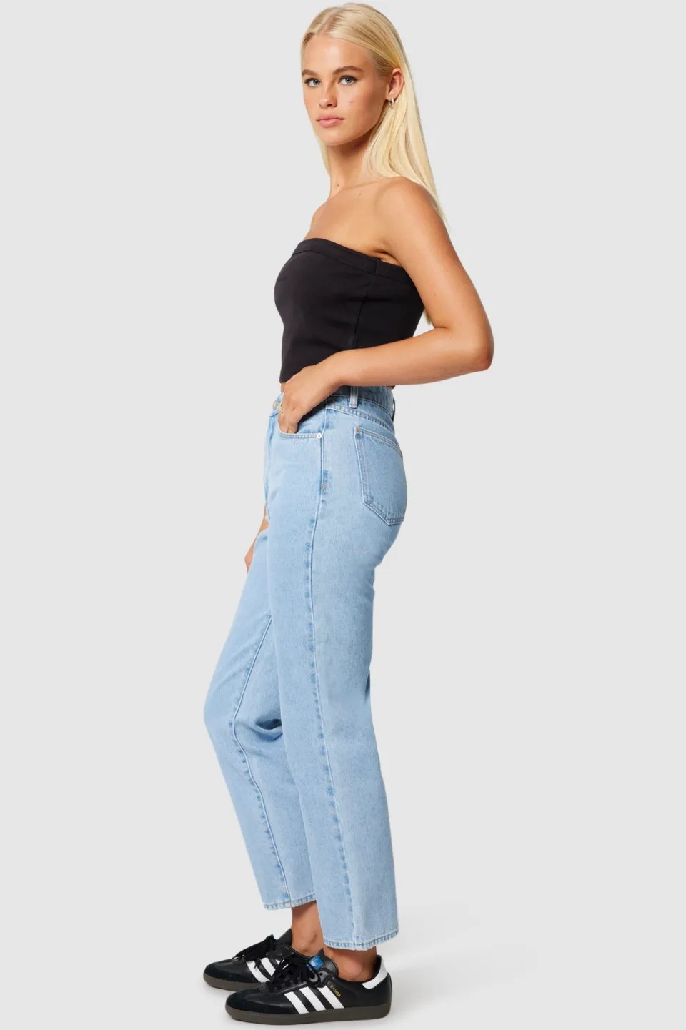 Abrand Jeans Venice Kendall Vintage Blue Straight Denim Jean