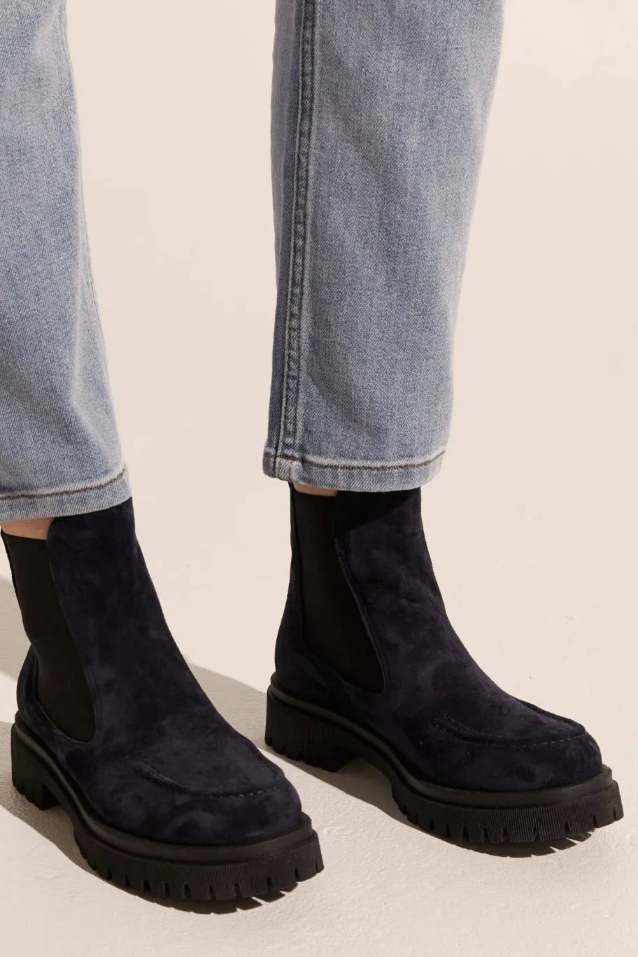 Zoe Kratzmann Vixen Blue Suede Chelsea Low Boot
