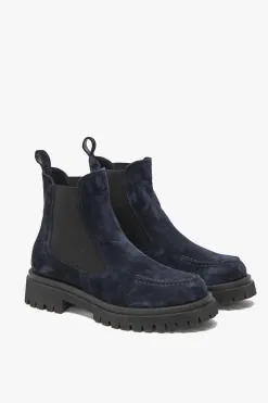 Zoe Kratzmann Vixen Blue Suede Chelsea Low Boot