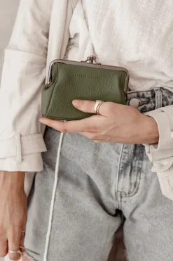 Status Anxiety Volatile Khaki Clip Purse
