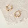 Humble + Heart Wavey Hoop Gold Earrings